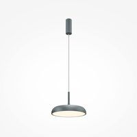 Metalowa lampa wisząca szara o średnicy 30cm LED 3000K Gerhard MOD189PL-L12GR3K1 Maytoni
