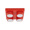 Kwadratowa czerwona lampa sufitowa BRIX RED 4XGX53 Tk Lighting 11293