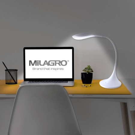 Lampka biurkowa z wygninającym się ramieniem VIPER WHITE 5,5W LED Milagro ML386