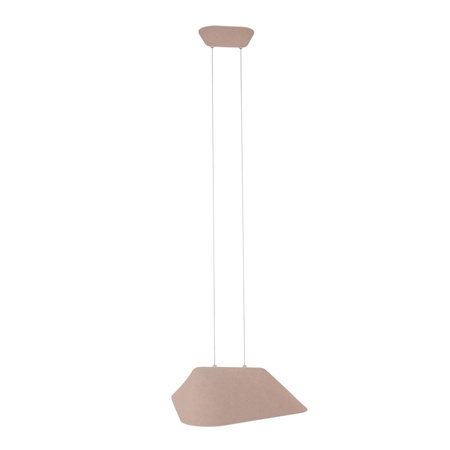 Kremowo-szara lampa wisząca wykonana z filcu o ciekawym kształcie LED 3000K Carbon Maxlight P0568