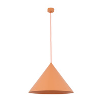 Stożkowa lampa wisząca o średnicy 50cm CONO XL SALMON 1XE27 Tk Lighting 11386