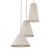 Lampa wisząca trzy abażury z lnu CONEA SABIA 3xE27 Tk Lighting 11203