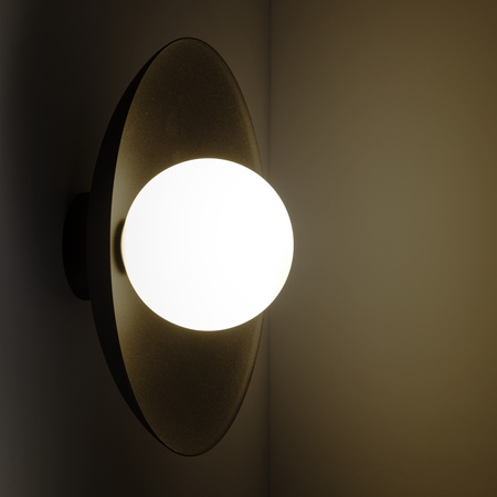SLATE BLACK GLASS KINKIET 1XG9 TK Lighting 10934