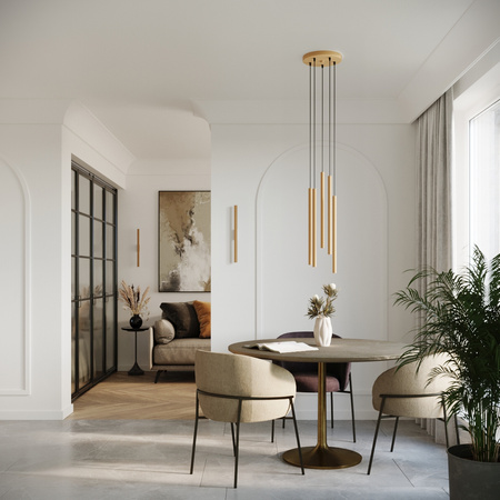 Lampa wisząca PASTELO 2 złota Sollux SL.1305