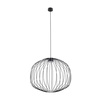 Czarna druciana lampa wisząca o średnicy 58cm SPHERA M BLACK 1XGX53 Tk Lighting 11304