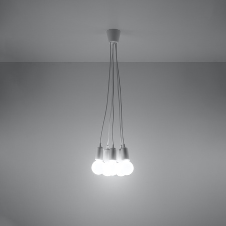 Lampa wisząca DIEGO 5 biała Sollux SL.0571