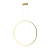 Lampa wisząca pionowy złoty okrąg 85cm do łazienki Loop M LED 3000K IP44 PL0119-85-GD Yaskr