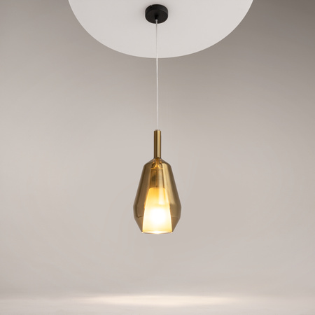 Pojedyńcza lampa wisząca szklany złoty klosz 1xE27 Duality MOD271PL-01B7 Maytoni