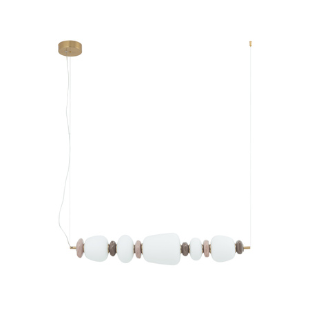 Podłużna lampa wisząca z ceramiki i szkła w stylu Art Deco 3000K CERAMIC LED Nowodvorski 11699