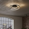Zakręcona czarna lampa sufitowa LED TURNER 32W 4000K Milagro ML2058