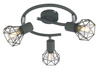 VERVE LAMPA SUFITOWA SPIRALA 3X40W E14 MATOWY SZARY Candellux 98-60990