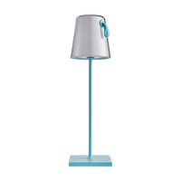 Lampka stołowa przenośna ładowana USB niebieska Ostap Italux TB-2749-BL