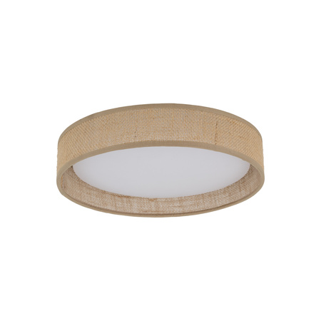 Plafon sufitowy LED o średnicy 30cm w kolorze beżowym DEMI JUTA Tk Lighting 11858