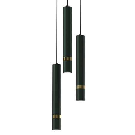 Lampa wisząca JOKER GREEN/GOLD 3xGU10 Milagro MLP8919
