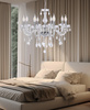 Cristallo lampa wisząca chromowy 8x40W E14 transparentny Candellux 38-30337