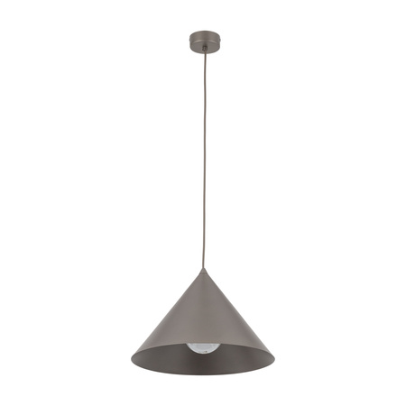 Lampa wisząca metalowy stożek w odcieniu brązu 33,5cm CONO L NEW BROWN 1XE27 Tk Lighting 11377
