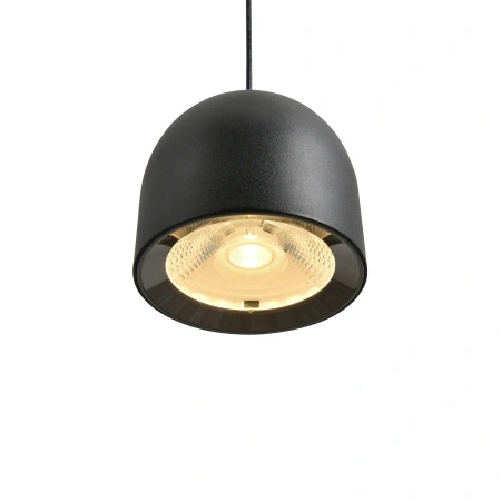 Czarna lampa wisząca o średnicy 10cm Saila LED 3000K PL0115-BK Yaskr