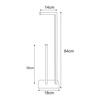 Biały stojak na papier toaletowy KS-57 PAPER STAND z serii KAJA HOME