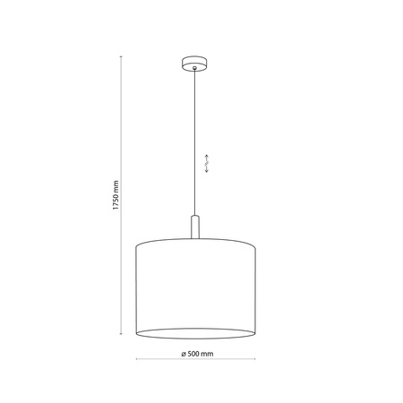 Lampa wisząca 50cm DEVA NATURE TK Lighting 6107
