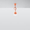 Lampa wisząca DIEGO 3 pomarańczowy Sollux SL.0585