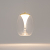 Złota lampa wisząca z przeźroczystym kloszem LED Splash MOD282PL-L8G3K1 Maytoni