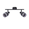YUKI LAMPA LISTWA CZARNY MATOWY 2X15W E14 KLOSZ DYMIONY Candellux 92-13422