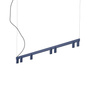 Lampa wisząca podłużna 150cm granatowa z dodatkowym podświetleniem FOURTY LINE LED VII Nowodvorski 12293