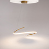 Nowoczesna lampa wisząca – subtelna, dynamiczna linia LED o barwie ciepłej Curve MOD242PL-L33BSK Maytoni