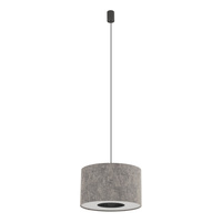 Lampa wisząca abażur z tkaniny 40cm w kolorze jedwabistego grafitu 1xE27 LAGO S Nowodvorski 11673