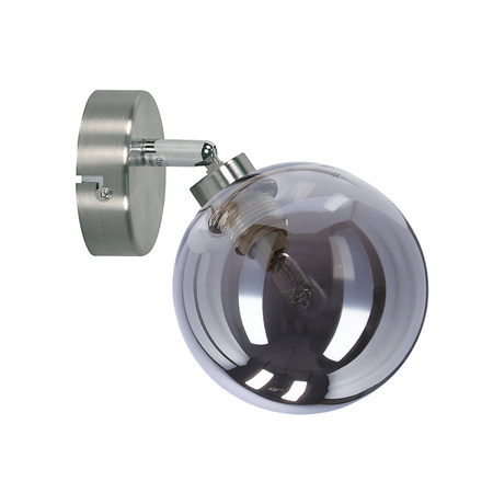 RODIA LAMPA KINKIET SATYNOWY 1X40W G9 KLOSZ GRAFITOWY Candellux 91-20963