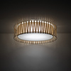 Plafon sufitowy wykonany z juty o średnicy 72cm HARMONY SABIA JUTA 6XE27 Tk Lighting 11463