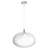 Lampa wisząca LINCOLN WHITE/GOLD 1xE27 45cm MLP7899