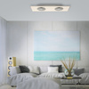 Duża lampa sufitowa LED z wentylatorem sterowana pilotem 120cm x 40cm FLAT-AIR Just Light 14643-16