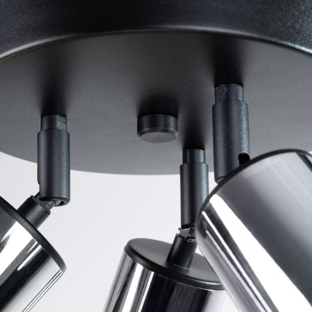 Plafon WINX 3P czarny/chrom Sollux SL.1369