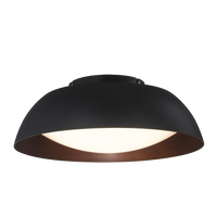 Elegancki plafon LED 60 cm w czarno-miedzianym wykończeniu LENOX TOP 60 AZZARDO AZ3146