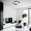 Plafon Parma 2 kwadratowy czarny 2xGU10 LED CCT Light Prestige LP-0612/2C Square BK