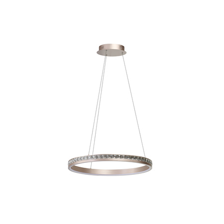 Złota kryształowa okrągła lampa wisząca ze ściemniaczem CAMELIA 60 3-STEP DIMM GO AZZARDO AZ6770