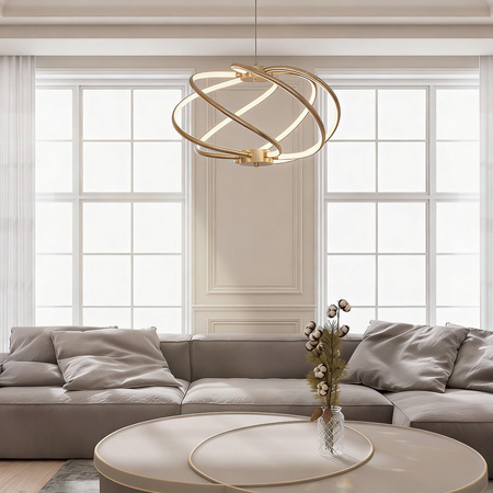 Lampa wisząca Kandor złota LED CCT Light Prestige LP-1425/1P GD