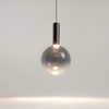 Wysokiej jakości lampa wisząca z dymioną szklaną kulą LED 3000K Nebula MOD182PL-L6B3K Maytoni