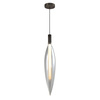 Lampa wisząca szklana bezbarwny klosz w kształcie wydłużonej kropli NORDIC 1xG9 Candellux Studio 31-51349