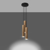 Lampa wisząca LINO 3P  drewno Sollux Lighting SL.1012