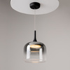 Lampa wisząca szklany dymiony klosz 28cm LED 3000K Spirito MOD286PL-L18B3K Maytoni