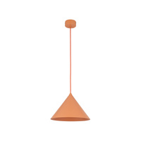 Stożkowa lampa wisząca o średnicy 26cm CONO M SALMON 1XE27 Tk Lighting 11384