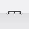 Lampa sufitowa NERO 3 czarny/chrom Sollux Lighting SL.1066