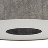 Lampa wisząca o średnicy 50cm z abażurem w kolorze jedwabistego grafitu 1xE27 LAGO M Nowodvorski 11674