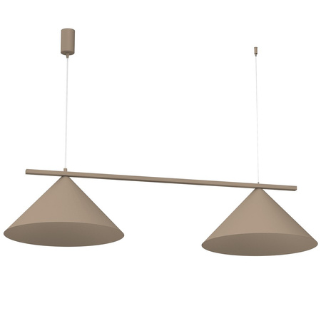 Lampa wisząca podwójna w kolorze kaszmirowym CAPITAL TAUPE 2xGX53 Milagro MLP2472