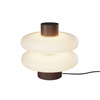 Lampa stołowa brązowa ze szklanym kloszem Nuvem LED 3000K Maytoni MOD497TL-L8BRK