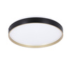 Florida lampa sufit. plafon czarno złoty+biały 18w led 33 cm klosz biały Candellux 13-11299