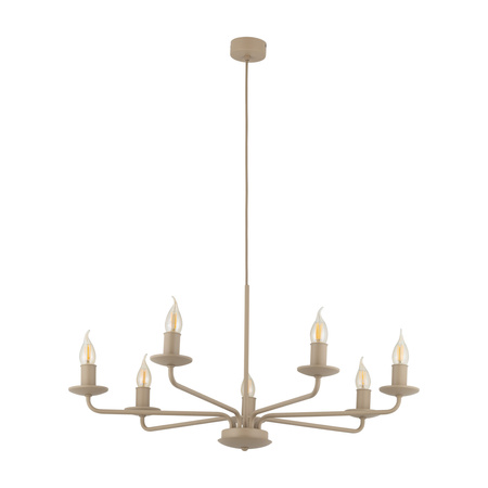 Stylowa lampa wisząca, żyrandol w kolorze sabia LIMAL SABIA 7XE14 Tk Lighting 11346