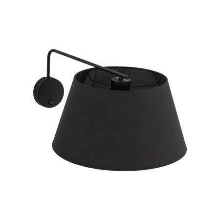 Kinkiet czarny z abażurem o średnicy 26cm FORMO BLACK 1XE27 Tk Lighting 11343
